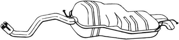 BOSAL Marmitta 279-107 279-107 Marmitta posteriore BOSAL Audi