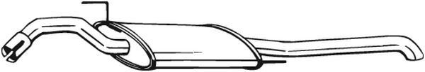 BOSAL Bakre ljuddämpare 279-461 VW Passat B4 35i Bakre ljuddämpare BOSAL 279-461
