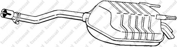 BOSAL Rear silencer 279-729 BOSAL 279-729 genuine Mercedes X164 rear muffler price
