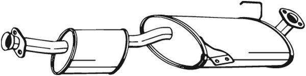 BOSAL Marmitta centrale 280-233 BOSAL 280-233 Marmitta centrale