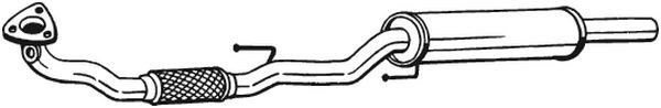 Vorschalldämpfer BOSAL 280-413 VW FOX 2014 Vorschalldämpfer BOSAL 280-413