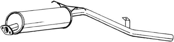 Silencieux arrière BOSAL 281-077 BOSAL 281-077 Silencieux d'échappement NISSAN PICK UP 2015