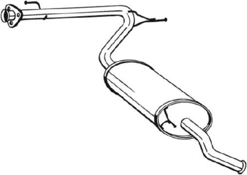 BOSAL Einddemper 281-093 Citroën XANTIA Einddemper BOSAL 281-093