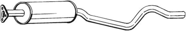 BOSAL Midtre lydpotte 281-129 BOSAL 281-129 Mellomlyddemper OPEL Kadett E Sedan (T85) til en fordelagtig pris