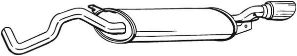 BOSAL Endschalldämpfer 281-505 281-505 BOSAL VW CRAFTER Sportendschalldämpfer Kosten