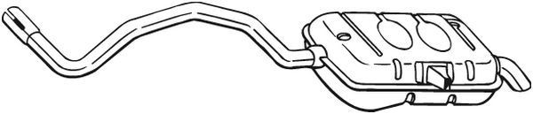 BOSAL Πίσω σιλανσιέ 281-813 BOSAL 281-813 Σιλανσιέ εξάτμισης Renault Grand Scénic II γνήσια τιμες