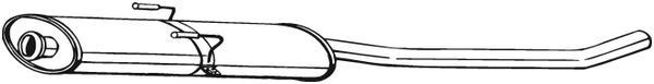 BOSAL Mellempotte 282-059 Resonator udstødning BOSAL Fiat IDEA 282-059