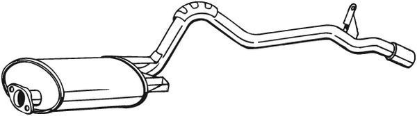 Endschalldämpfer BOSAL 283-605 BOSAL 283-605 Auspuff-Endtopf MITSUBISHI L 200 2022 Kosten