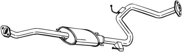 BOSAL Mittenljuddämpare 283-853 283-853 BOSAL mellan ljuddämpare Mazda 2