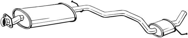 Μεσαίο σιλανσιέ BOSAL 284-111 BOSAL 284-111 Μεσαίο καζανάκι εξάτμισης ALFA ROMEO 147 2000