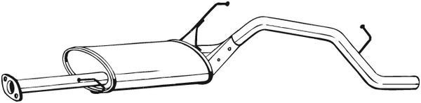 Marmitta BOSAL 284-147 BOSAL 284-147 Marmitte DAIHATSU TERIOS 2001