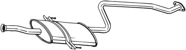 BOSAL Keskiäänenvaimentaja 284-301 BOSAL 284-301 Hyundai i10 IA keskimmäinen äänenvaimennin vaihto hinta