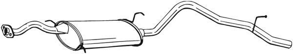 BOSAL Silencieux arrière 285-027 BOSAL 285-027 Silencieux Daihatsu Terios J2 prix