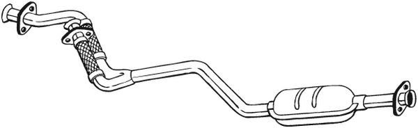 BOSAL Silenziatore anteriore 285-173 BOSAL 285-173 Risuonatore scarico Fiat GRANDE PUNTO originali