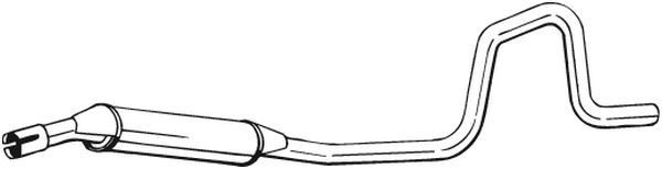 BOSAL Midtre lydpotte 285-381 BOSAL 285-381 Mellomlyddemper RENAULT 15 hva koster