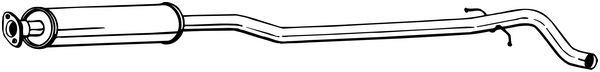 Kesksummuti BOSAL 286-195 BOSAL 286-195 VOLVO V70 2008 Kesksummuti