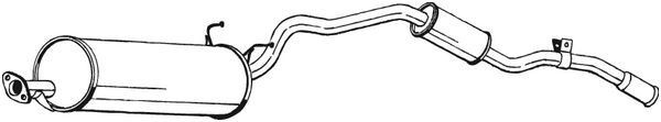 Lõppsummuti BOSAL 286-233 BOSAL 286-233 TOYOTA HIACE 2009 Summuti pütt