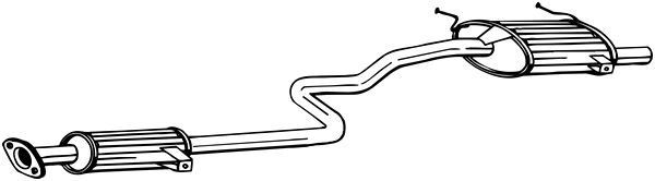 Endschalldämpfer BOSAL 287-101 BOSAL 287-101 SUZUKI SWIFT 2005 Schalldämpfer