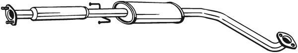 BOSAL Middle silencer 287-165 BOSAL 287-165 TOYOTA Corolla VII Saloon (E100) centre silencer replacement