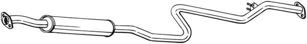 BOSAL Stredný tlmič výfuku 287-399 287-399 BOSAL Stredný tlmič Mazda lacné