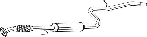 BOSAL Panela de escape central 287-419 BOSAL 287-419 Panela de escape central