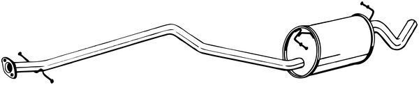 BOSAL Uitlaat middendemper 289-017 BOSAL 289-017 Uitlaat middendemper MERCEDES-BENZ 123-serie kosten