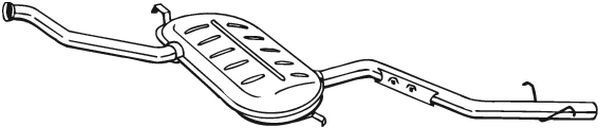 BOSAL Μεσαίο σιλανσιέ 290-517 290-517 Μεσαίο σιλανσιέ BOSAL VOLVO XC70