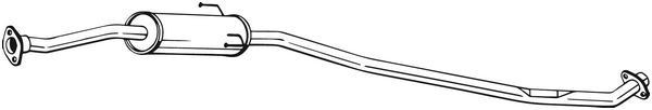BOSAL Vidējais izpl. gāzu trokšņa slāpētājs 291-415 BOSAL 291-415 orģinālās Vidējais trokšņa slāpētājs Toyota Corolla Verso E12 cena