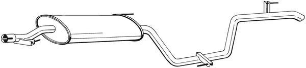 Einddemper BOSAL 292-021 BOSAL 292-021 Einddemper MERCEDES-BENZ GL 2010