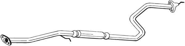 BOSAL Midtre lydpotte 292-119 Mellomlyddemper BOSAL Honda HR-V 292-119
