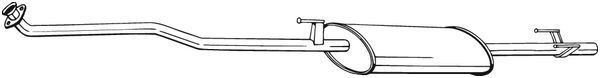 BOSAL Silenziatore anteriore 294-217 BOSAL 294-217 Risuonatore scarico Sprinter 5-T Camion pianale/Telaio (W906) prezzo