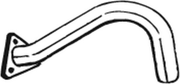 BOSAL Exhaust Pipe 330-251 BOSAL 330-251 VW T3 Transporter exhaust pipe replacement