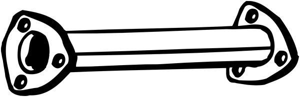 BOSAL Exhaust Pipe 741-003 BOSAL 741-003 Daewoo Lanos Hatchback exhaust pipe price