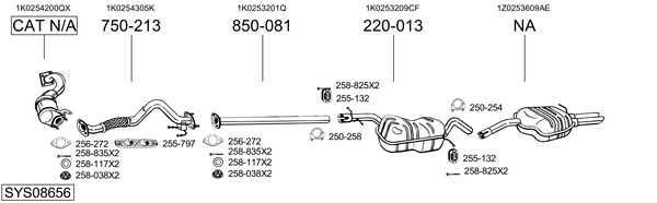 BOSAL Tubo gas scarico 766-979 BOSAL 766-979 Tubo gas scarico Mercedes W108 originale prezzo