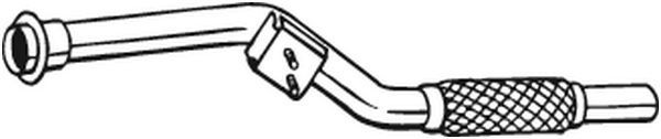 BOSAL Eksosrør 800-003 800-003 Eksosrør BOSAL MERCEDES-BENZ CLK
