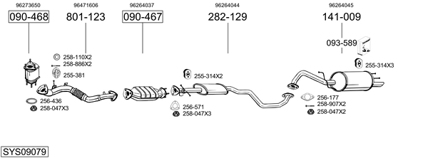 Voorpijp BOSAL 823-855 BOSAL 823-855: Tussenpijp Honda ACCORD 2022