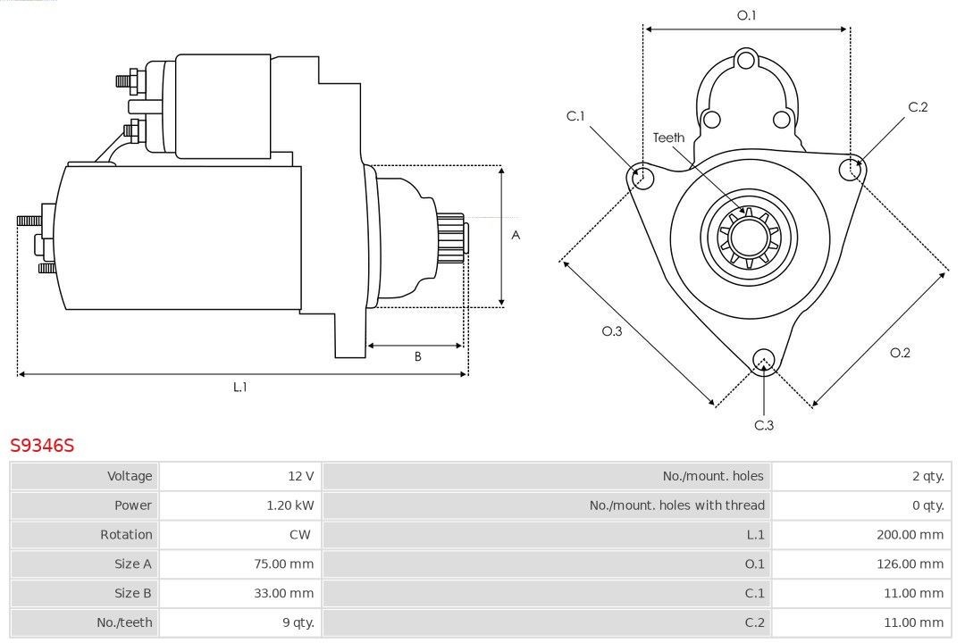 AS-PL Starter motor S1139P AS-PL S1139P DAEWOO Matiz Van engine starter motor replacement