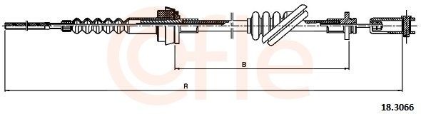 COFLE Koblingskabel 18.3066 COFLE 18.3066 MAZDA 626 I Sedan (CB) Koblingskabel til en rimelig pris