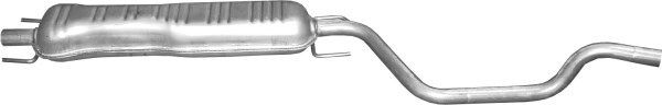 POLMO Stredný tlmič výfuku 17.08 17.08 Stredný tlmič výfuku POLMO OPEL CALIBRA A