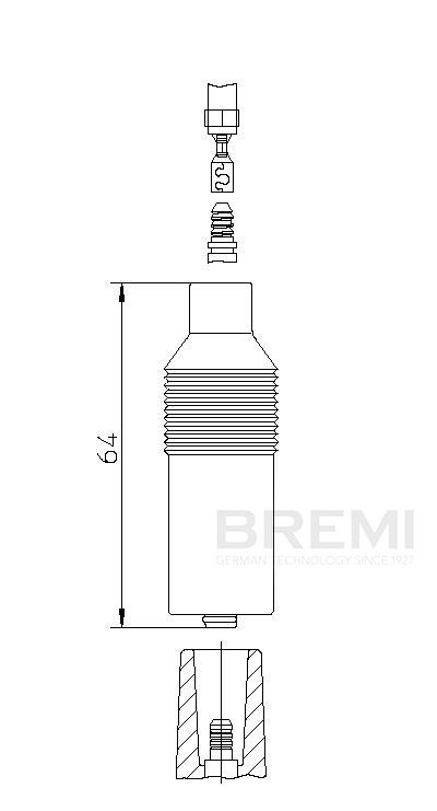 BREMI Pripájací konektor rozdeľovača zapaľovania 10205/1 Rozdeľovač zapaľovania BREMI Volkswagen GOLF 10205/1