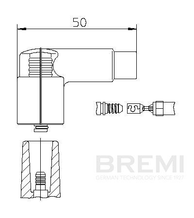 BREMI Kontakt, tändfördelare 10206VW1 10206VW1 BREMI tändfördelare BMW 2-serie