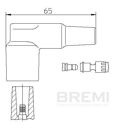 BREMI Plug, distributor 13210/1 13210/1 BREMI ignition distributor for TOYOTA AURIS