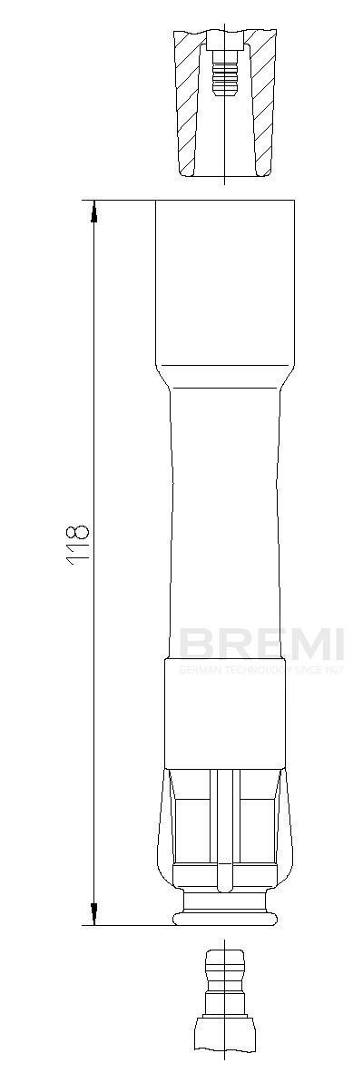 BREMI Stik, tændrør 13249A1,8 Stik, tændrør BREMI Nissan TIIDA 13249A1,8