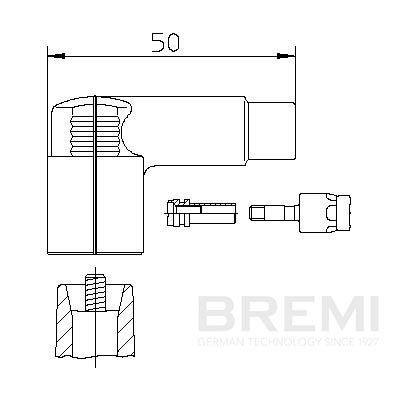 BREMI Fiche, distributeur d'allumage 13254 13254 Allumeur PEUGEOT 307 BREMI