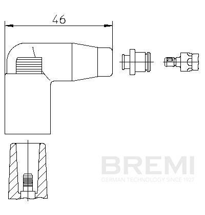 BREMI Stik, tændspole 13552A1 Stik, tændrør BREMI TIIDA 13552A1 billig