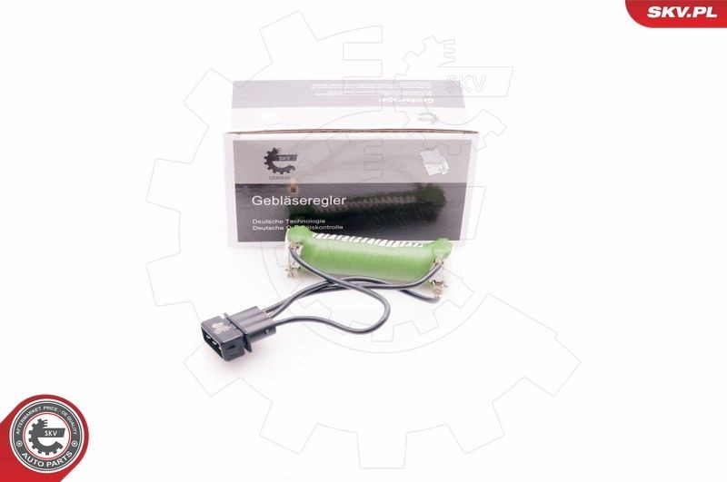 ESEN SKV Förkopplingsmotstånd, Elmotor-kylfläkt 94SKV033 94SKV033 ESEN SKV fläktmotstånd Seat LEON