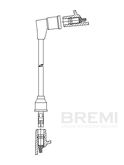 BREMI Cabo de ignição 314/50 BREMI 314/50 originais Cabos de velas Corolla E70 custo
