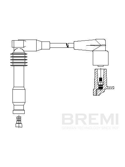 BREMI Zapaľovací kábel 381/44 BREMI 381/44 Zapaľovací kábel