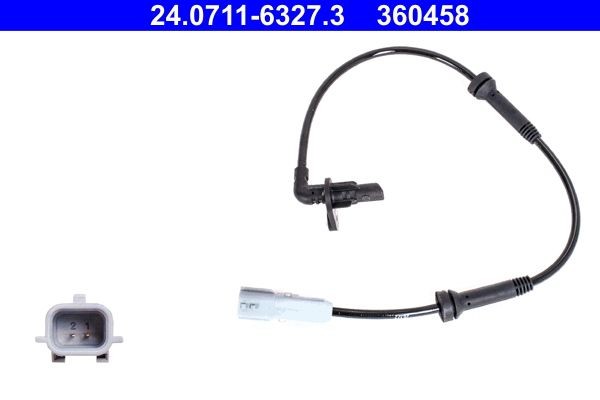 ATE ABS-Sensor 24.0711-6327.3 Sensor Raddrehzahl ATE Renault FLUENCE 24.0711-6327.3