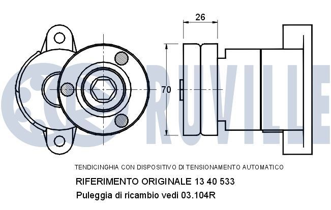 RUVILLE Stabilisatorstang 917087 RUVILLE Stabilisatorstangen LEXUS 917087